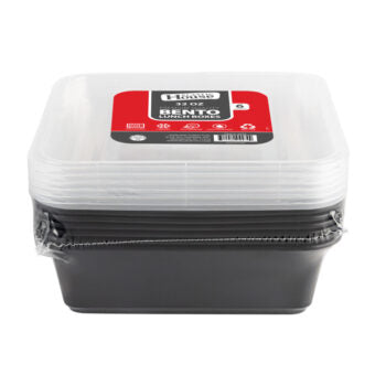 Bento 32oz Square Lunch Boxes (6 Count)