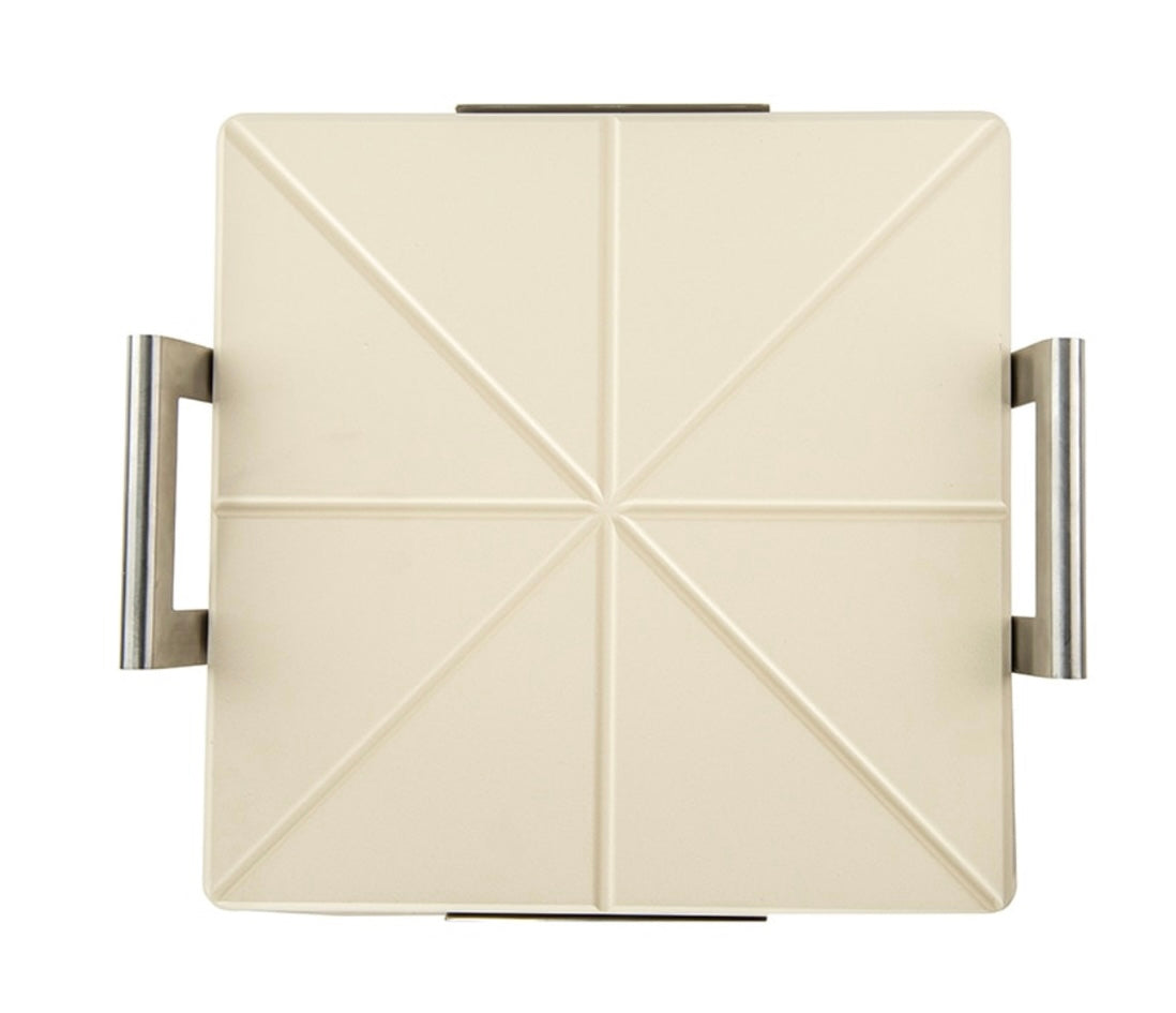 Deluxe Square Pizza Stone with Rack
