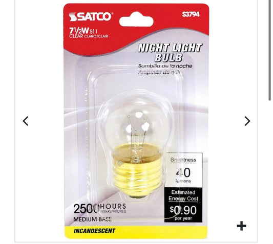 Night light bulb 7-1clear