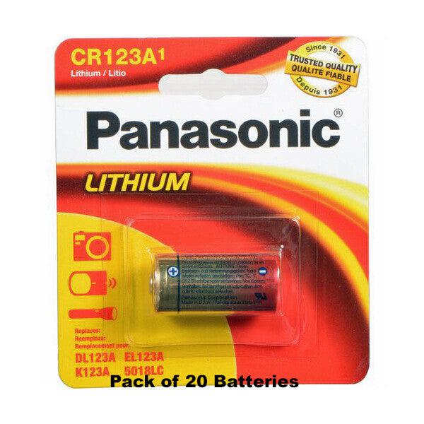 Panasonic CR123a CR 123 3V Lithium Photo Batteries SEALED BATTERY