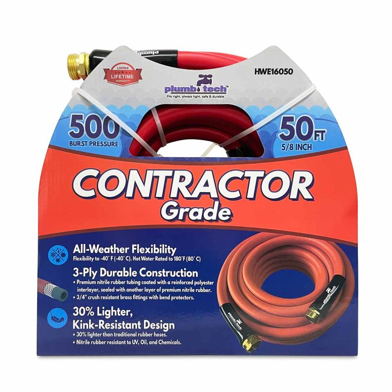 Contractor grade 50 feet water hose
