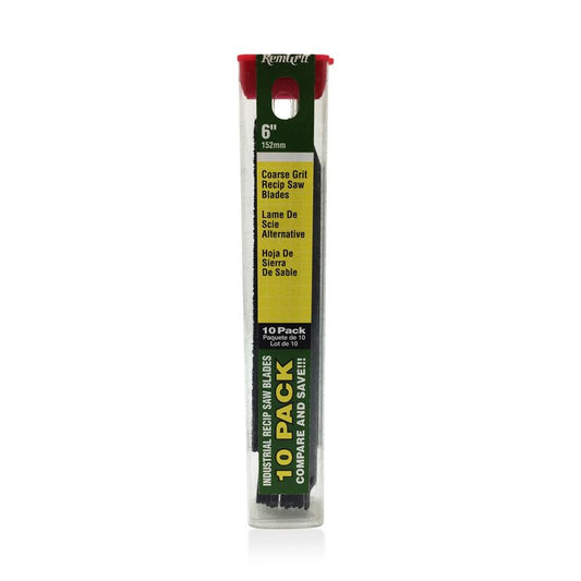 6" RemGrit® Carbide Grit Reciprocating Saw Blade (10 pack) ￼