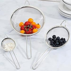 Cuisinart  Stainless Steel Mesh Strainers 3 count