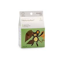 Natursutten 2-Pack Natural Rubber Pacifiers - Safe & Soft BPA-Free Pacifier for Breastfeeding Babies, Made in Italy, Original Shield Round Nipple, Newborn 0-6 Months