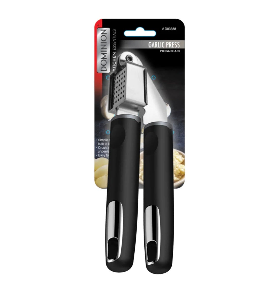 Garlic Press 7.5” stainless steel