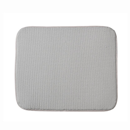 DISH DRYING MAT 16X18 GRAY