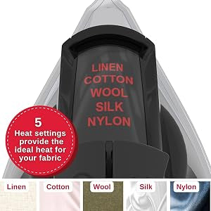 SINGER(R) SteamCraft Plus 2.0 Steam Iron (1800W), Auto Shutoff - Black