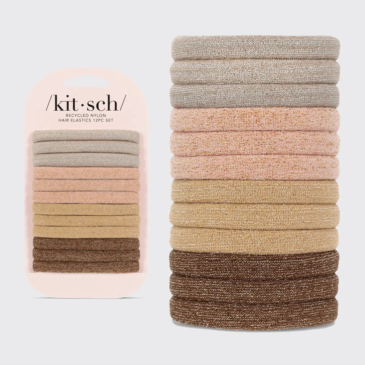 Kit.sch all day, Hold 12 piece seamless hair ties ￼