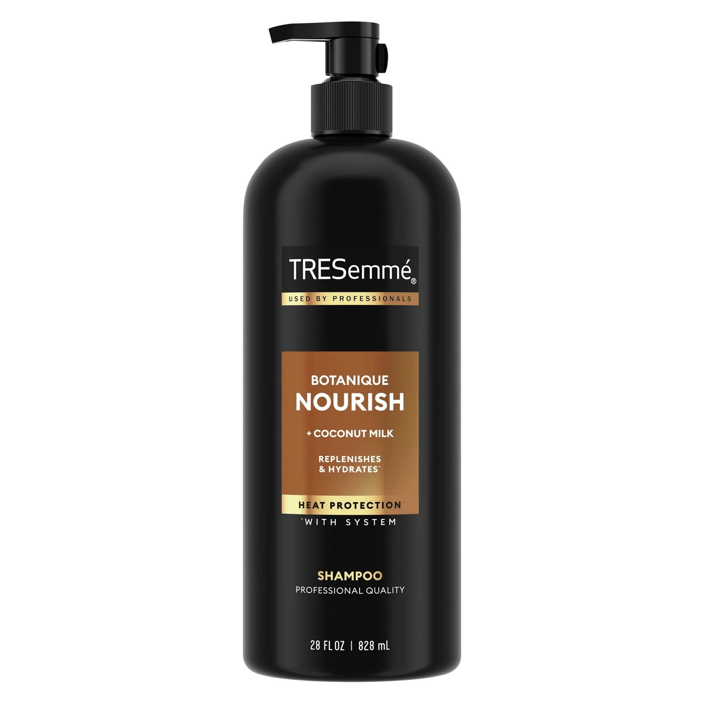 TRESemme shampoo, coconut, and milk