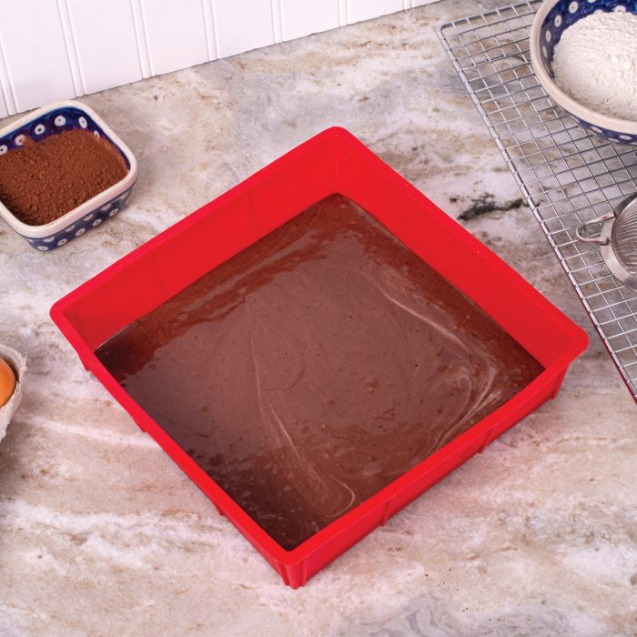 Mrs. Anderson's Baking Silicone Square Cake Pan, 9in