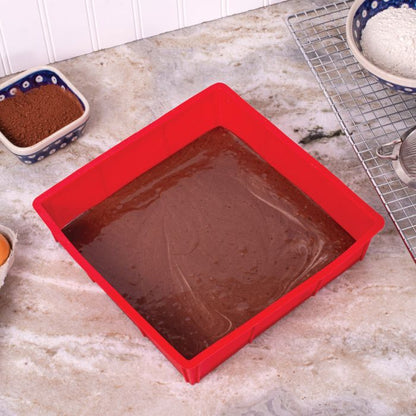 Mrs. Anderson's Baking Silicone Square Cake Pan, 9in