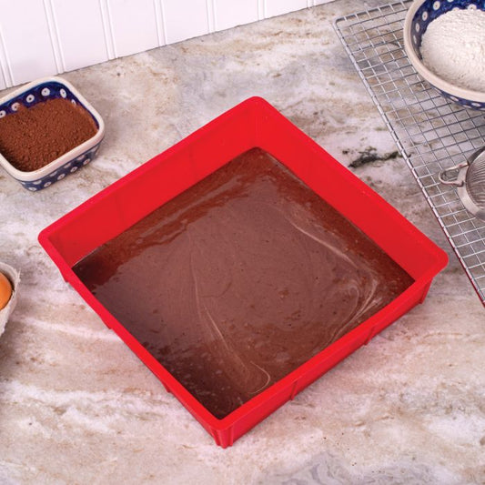 Mrs. Anderson's Baking Silicone Square Cake Pan, 9in