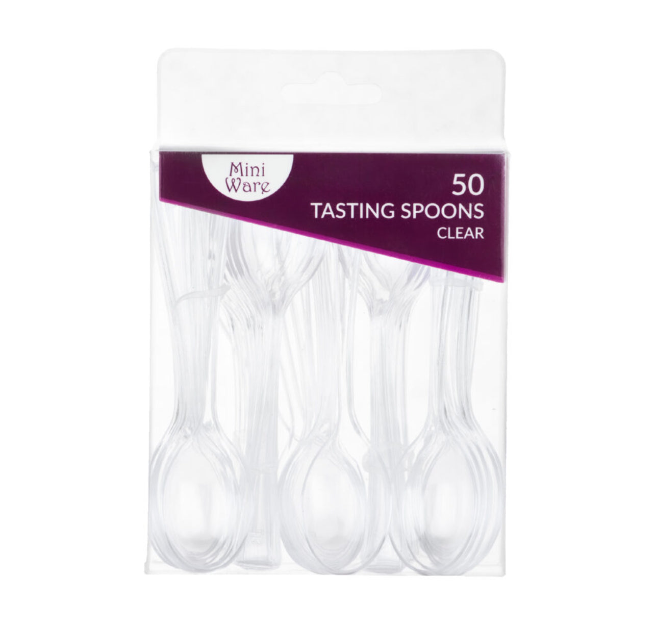 Mini Spoon 40count  Clear