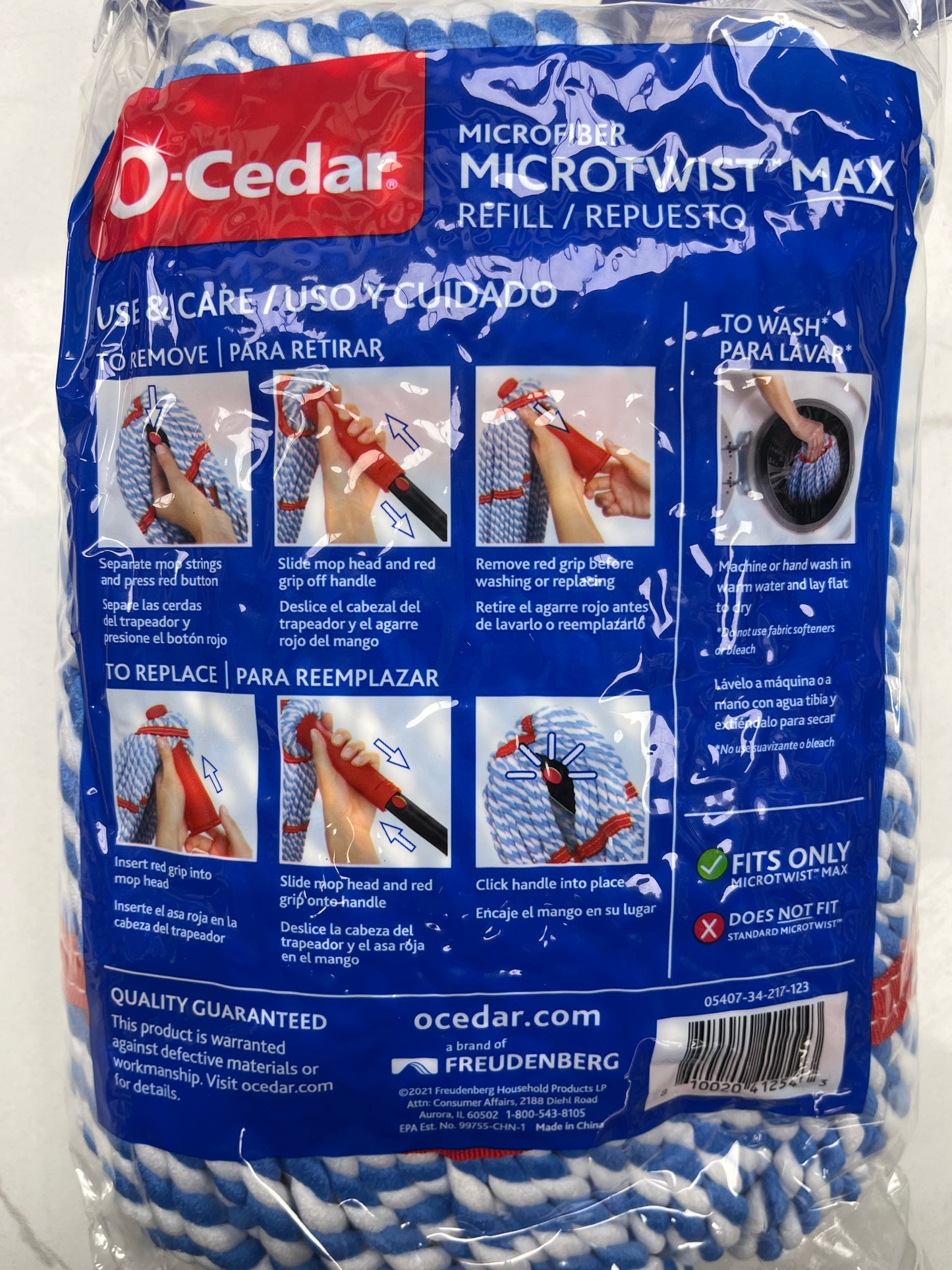 O-cedar microfiber twist max refill