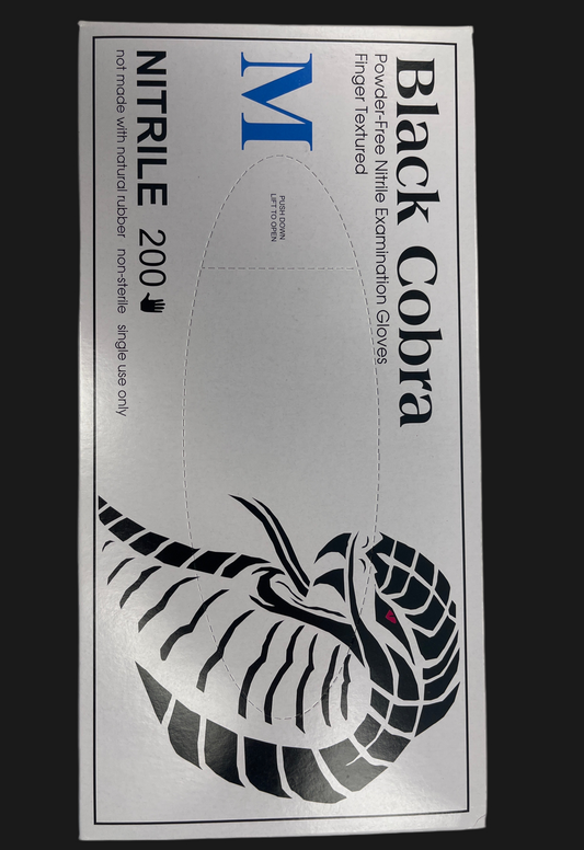 Nitrile gloves size medium 200 count