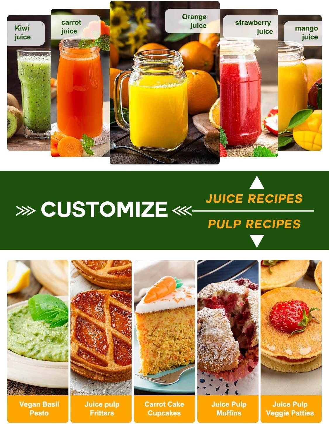 Dominion Juicer Machine, 600W Juicer with 3” Wide Mouth for Whole Fruits and Vegetables, Centrifugal Juice Extractor, Easy to Clean, Stainless Steel, BPA Free