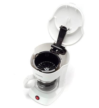 Dominion 4-Cup Coffeemaker Compact Coffee Pot Brewer Machine, Quiet Operation with On / Off LED Indicator Light, Convenient Cord Storage and Auto Pause Feature, Easy Anti-drip Coffeemaker with Coffee