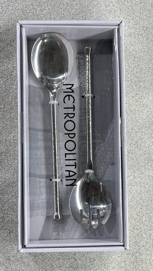 Metropolitan two piece stainless steel serving spoon