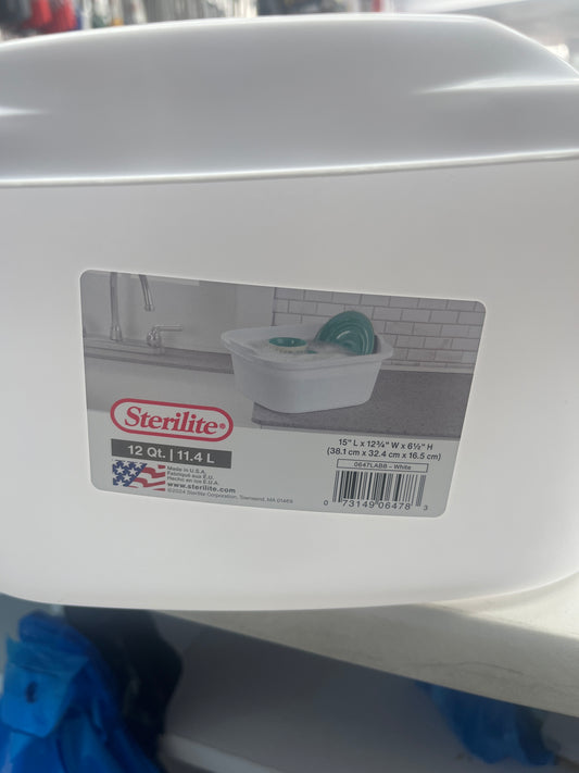 DISHPAN-RECT-12qt-WHITE