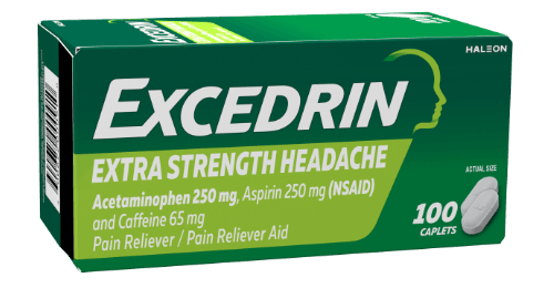 EXCEDRIN extra strength headache 100 capsules