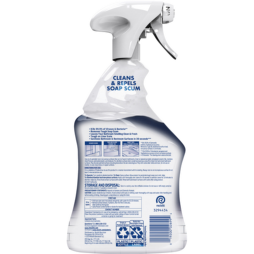 Lysol Power Bathroom Cleaner Spray Island Breeze Scent, 32 Ounce