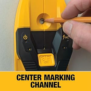 DEWALT Stud Finder, 3/4", Locate Framing Studs Efficiently with LED Arrows, Ideal for Wood and Metal, AAA Batteries Included (DW0100)