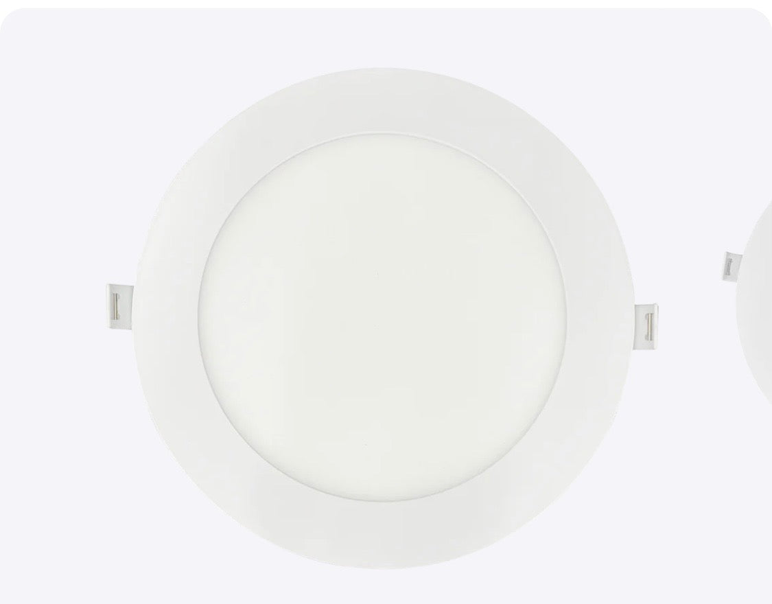 Luxrite LR23761 6" MINI PANEL ROUND 5CCT SMOOTH CANLESS WAFER SPOTLIGHT