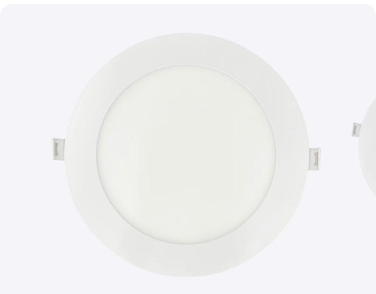 Luxrite LR23761 6" MINI PANEL ROUND 5CCT SMOOTH CANLESS WAFER SPOTLIGHT