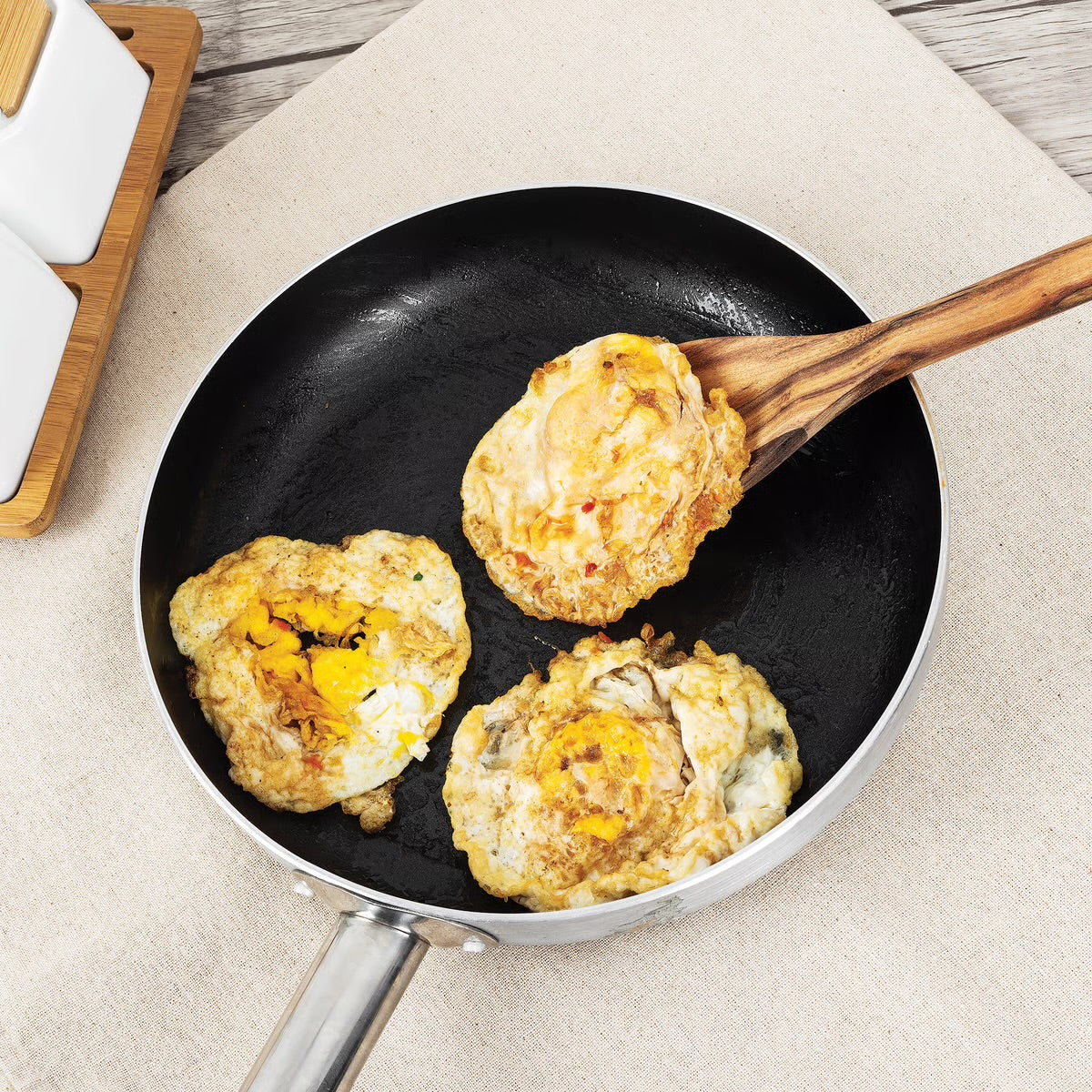 ACACIA WOOD 12" TURNER SPATULA UTENSIL FOR COOKING AND SERVING