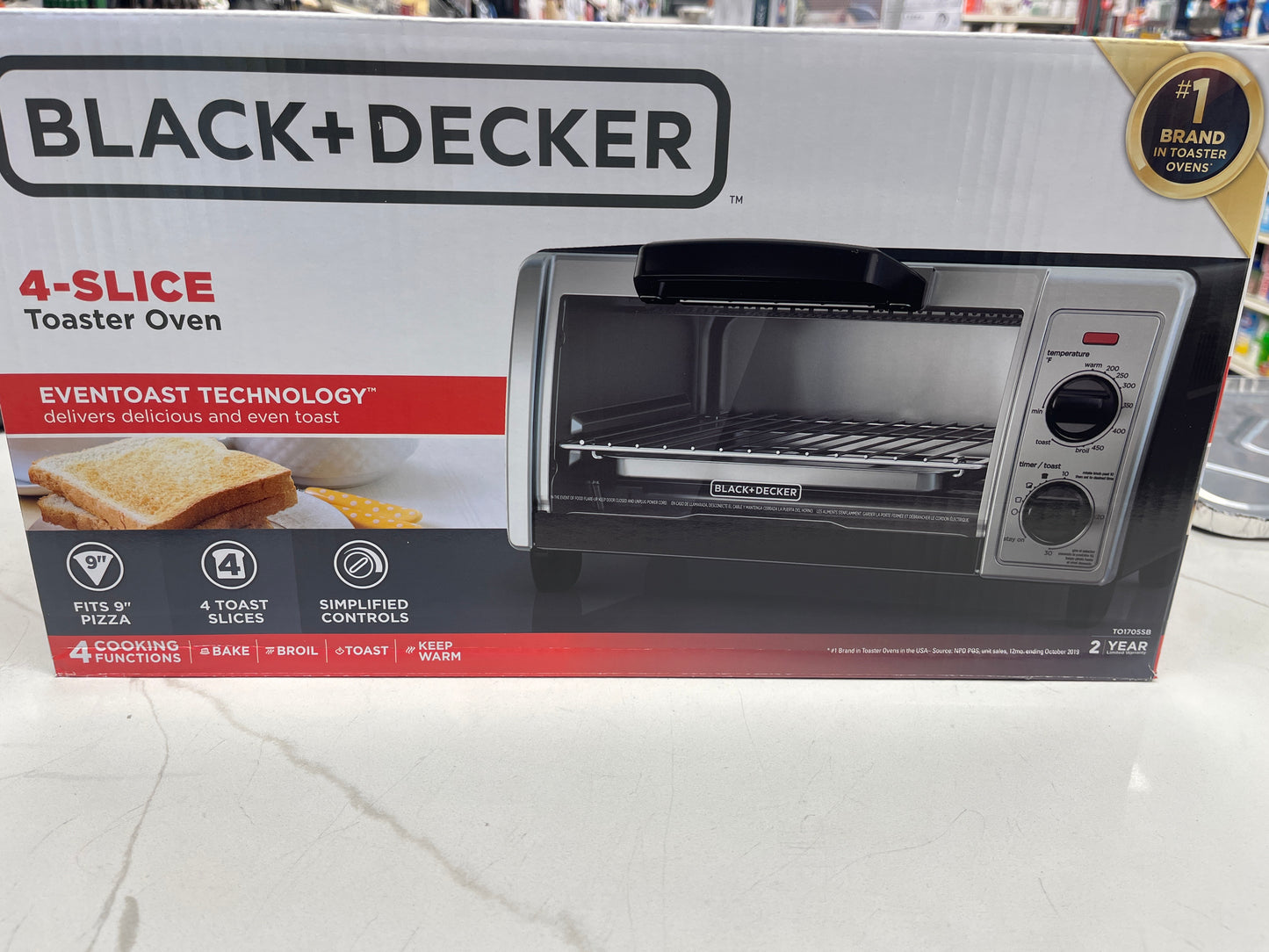 Black & Decker 4 slice toaster oven