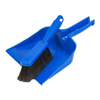 Quickie Plastic Handheld Dustpan With Brush