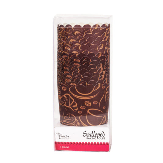 Scalloped coffee Large Baking Cup (16 Count)