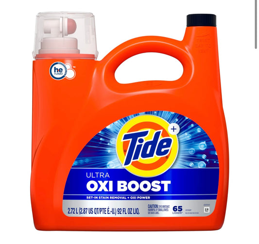 Tide liquid ultra HE oxi  boost 65 loads ￼