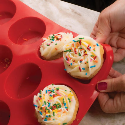 Mrs. Anderson's Baking Silicone Muffin Pan, 12 Cup