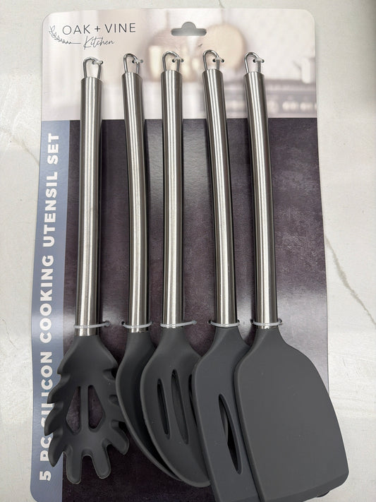 Silicone cooking utensil set 5 pc￼