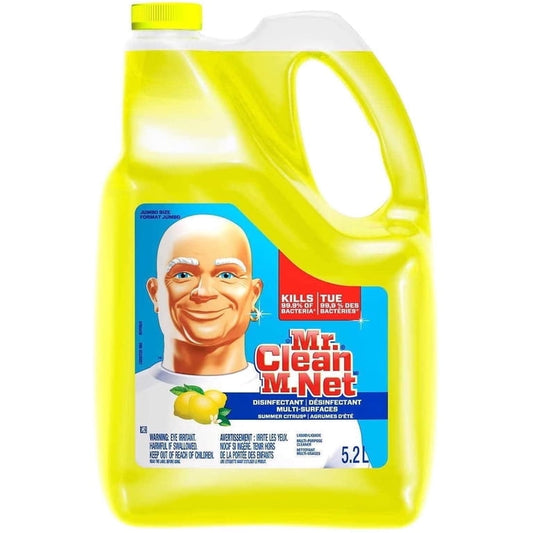 Mr. Clean Multi-Surfaces Summer Antibacterial Liquid All-Purpose Cleaner, Citrus Scent, 176 Ounce