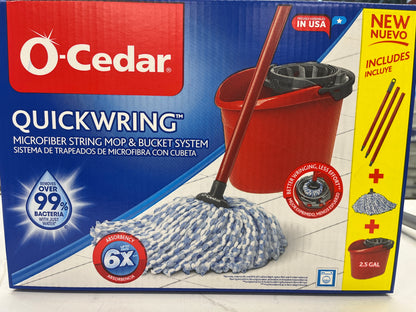 O-cedar quick ring, microfiber, mop&bucket