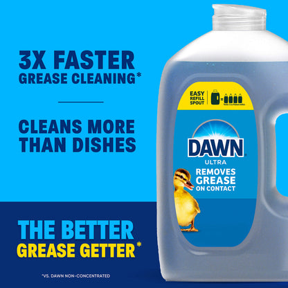 Dawn Platinum Dish Soap Dishwashing Liquid with Grease Removal - Fresh Rain, 90 oz.