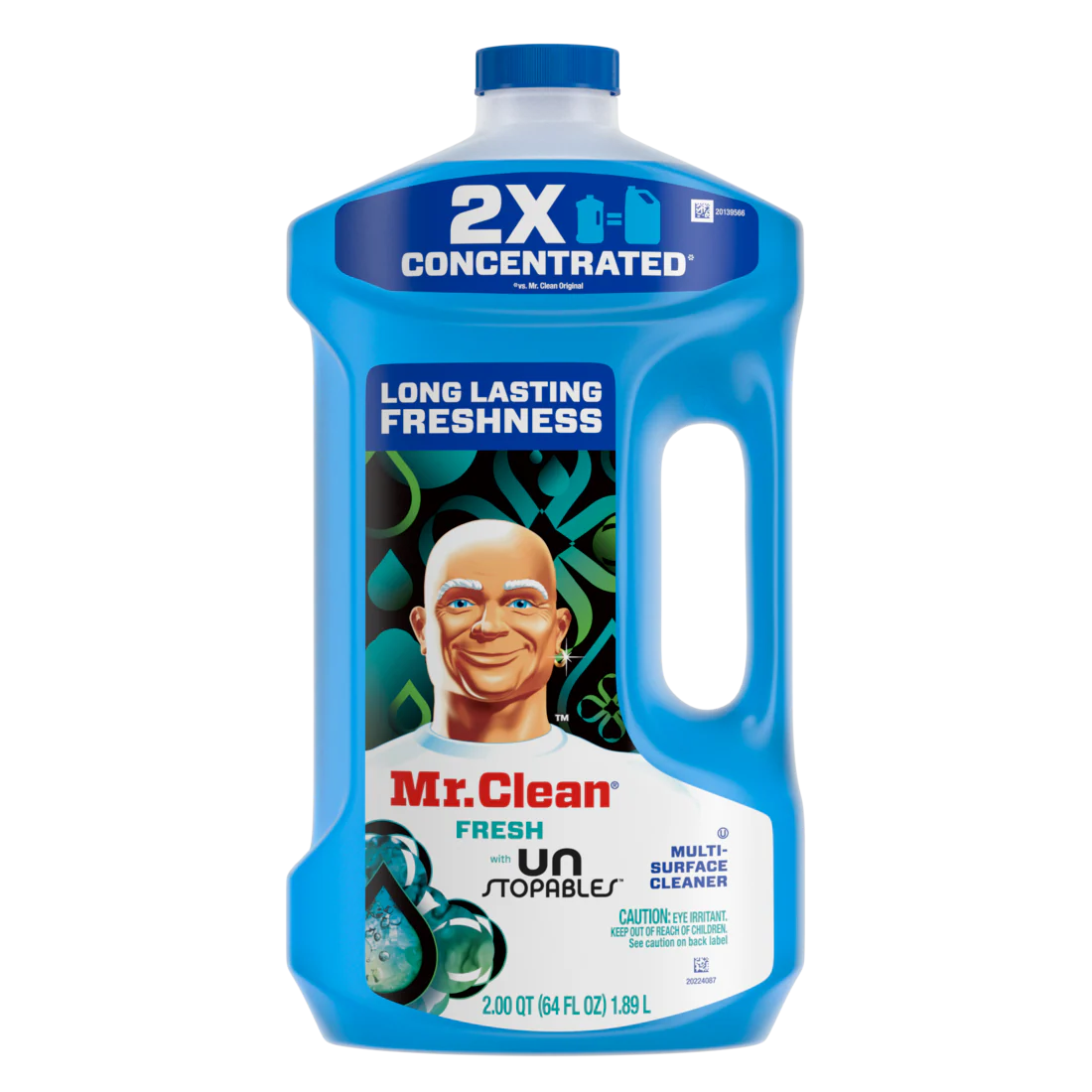 Mr. Clean 2X Concentrated Multi Surface Cleaner with Unstopables Fresh Scent - 64oz