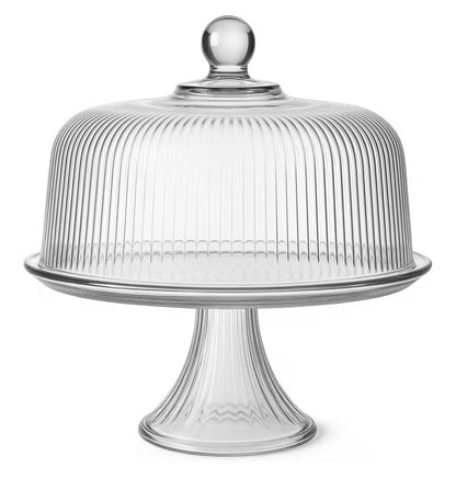 Anchor Hocking Monaco Cake Set, STD, Crystal