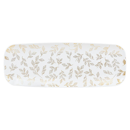 Organic Leaves Tray Rectangle 17.5″