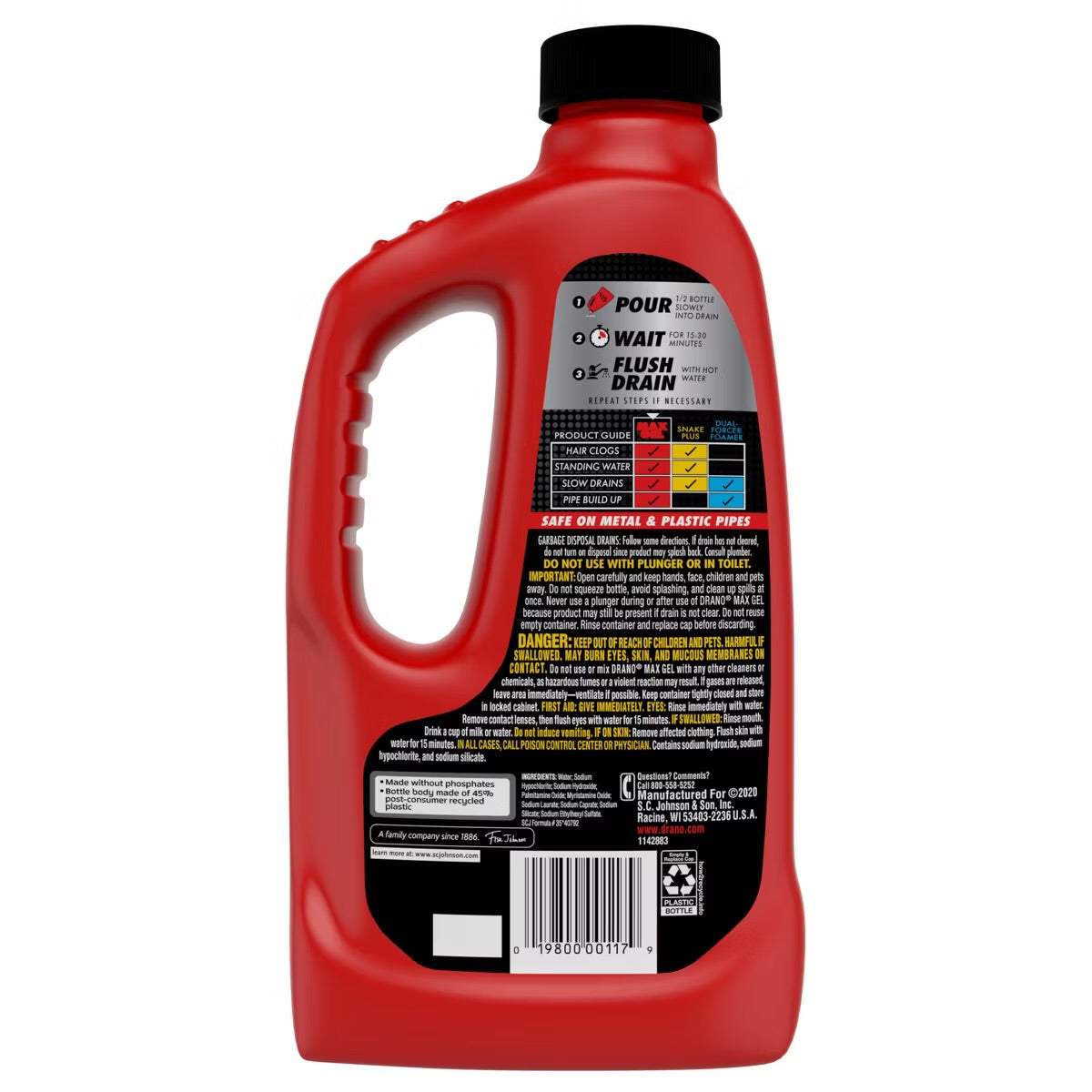Drano MaxGel Clog Remuver 32oz