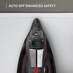 Rowenta Access Steam Iron, Clothes Iron with Steamer, Vertical Steaming, Maximum Steam Distribution, Anti-Drip Protection, Cinamon
