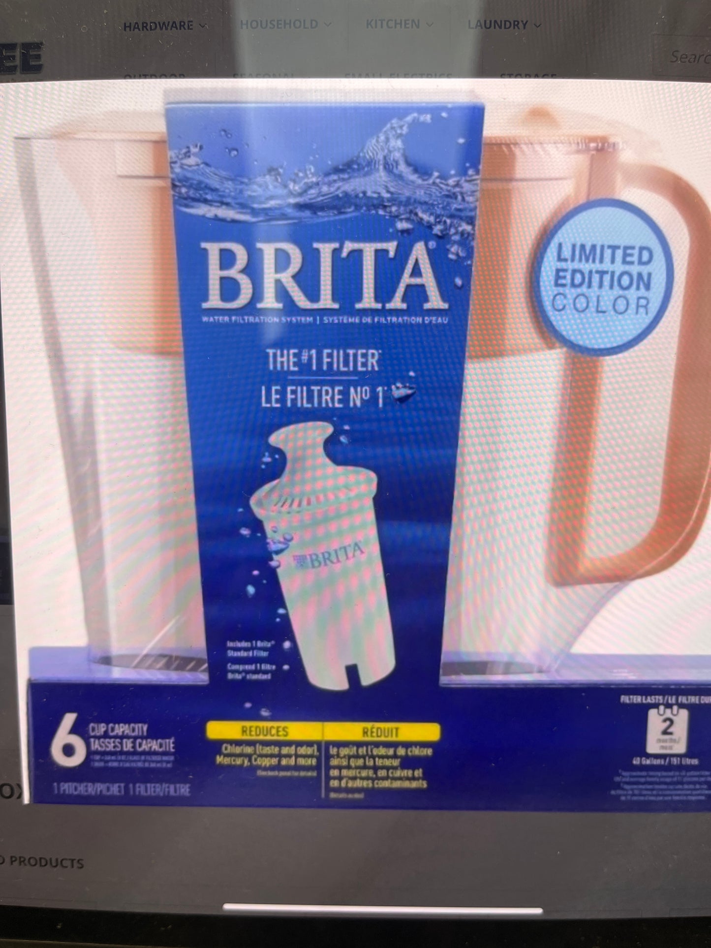 Brita picture Metro 6 cup filter, pink