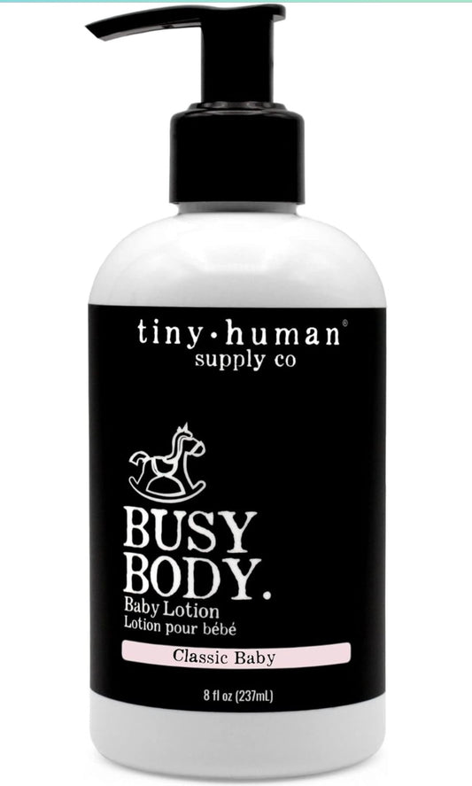 Tiny human busy body baby lotion