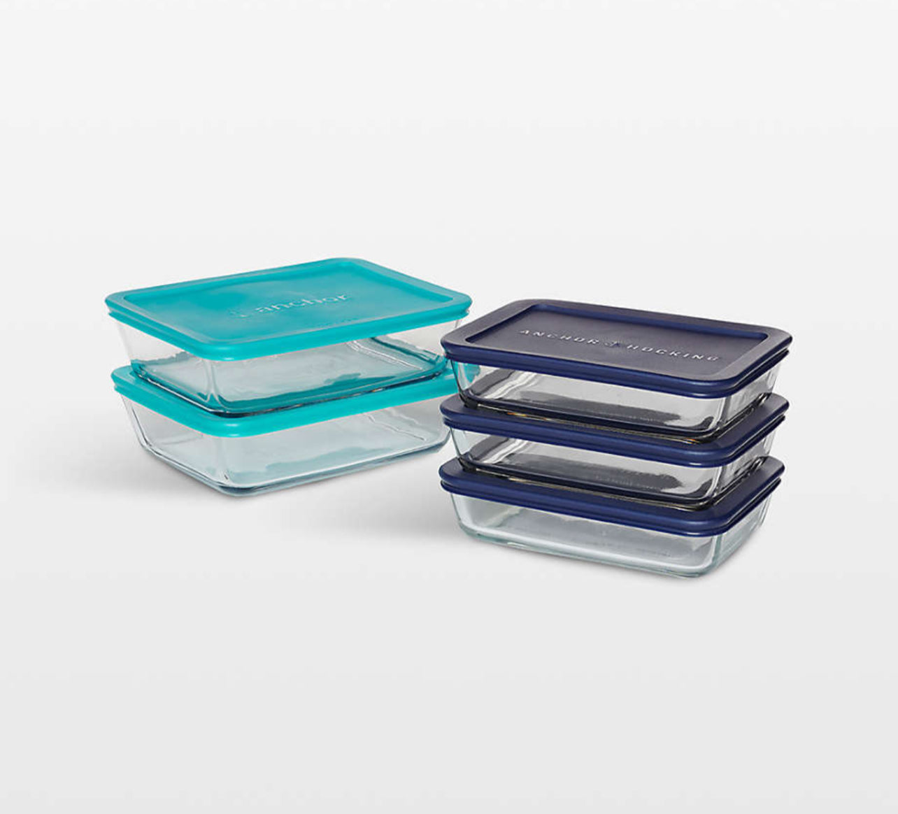 ANCHOR HOCKING meal prep glass storage