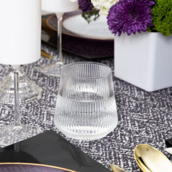 Ribbed Stemless Goblets 12 oz