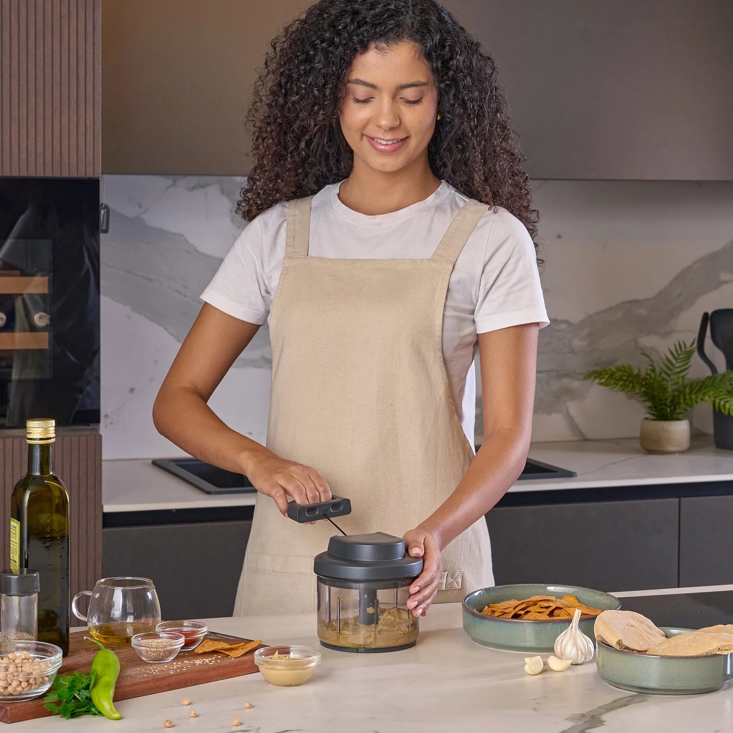 zyliss easy pull food chopper & processor
