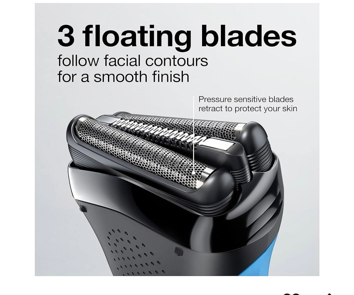 Braun Electric Razor for Men, Series 3 310s Electric Foil Shaver, Rechargeable, Wet & Dry