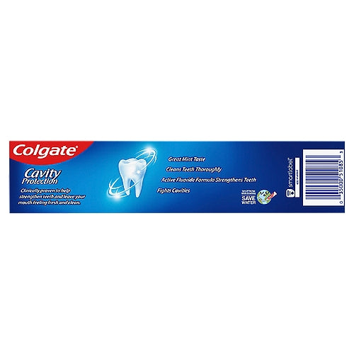COLGATE CAVITY PROTECTION GREAT REGULAR FLAVOR ANTICAVITY FLUORIDE TOOTHPASTE, 8.0 OZ